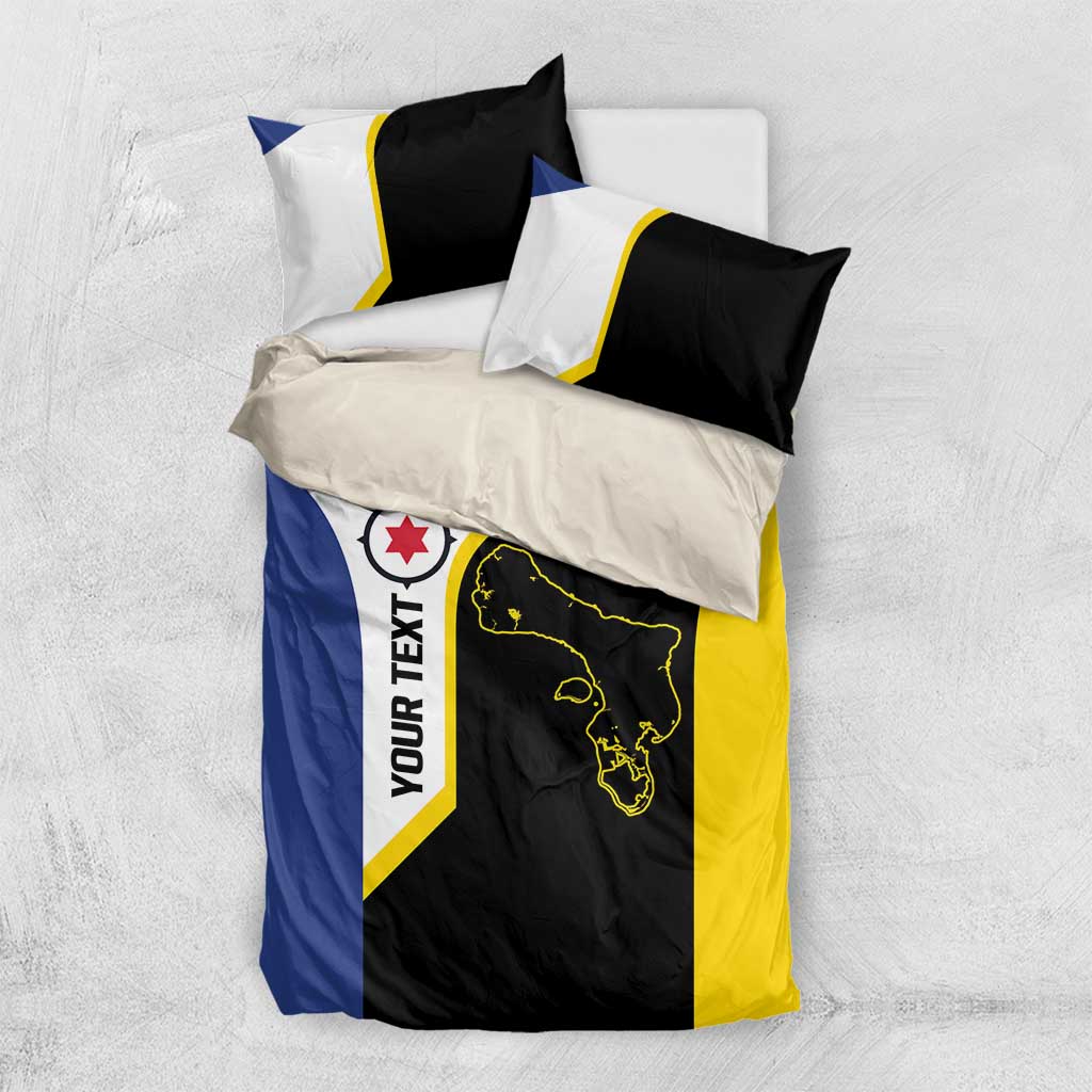 Caribbean Bonaire Personalized Bedding Set Simple Flag Style - Wonder Print Shop