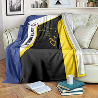 Caribbean Bonaire Personalized Blanket Simple Flag Style - Wonder Print Shop