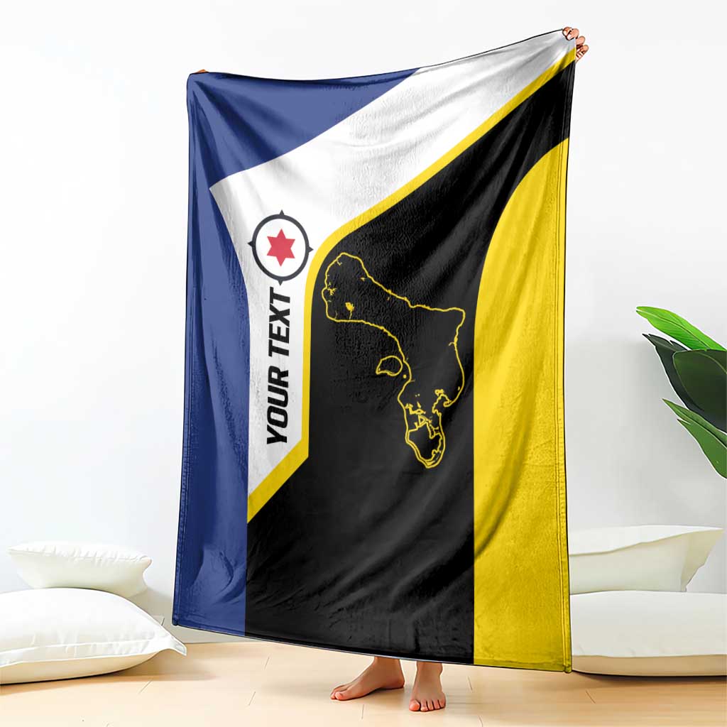Caribbean Bonaire Personalized Blanket Simple Flag Style - Wonder Print Shop