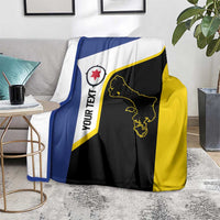 Caribbean Bonaire Personalized Blanket Simple Flag Style - Wonder Print Shop