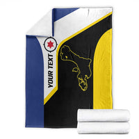 Caribbean Bonaire Personalized Blanket Simple Flag Style - Wonder Print Shop