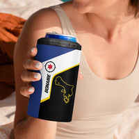 Caribbean Bonaire Personalized 4 in 1 Can Cooler Tumbler Simple Flag Style - Wonder Print Shop