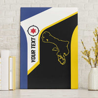 Caribbean Bonaire Personalized Canvas Wall Art Simple Flag Style - Wonder Print Shop