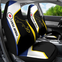 Caribbean Bonaire Personalized Car Seat Cover Simple Flag Style - Wonder Print Shop