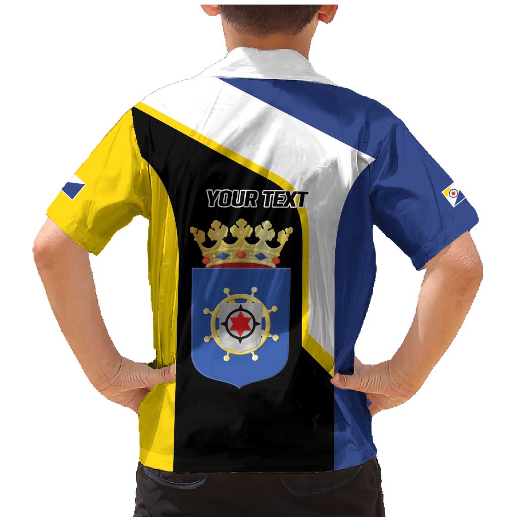 Caribbean Bonaire Personalized Family Matching Mermaid Dress and Hawaiian Shirt Simple Flag Style - Wonder Print Shop