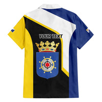 Caribbean Bonaire Personalized Family Matching Off Shoulder Maxi Dress and Hawaiian Shirt Simple Flag Style - Wonder Print Shop