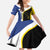 Caribbean Bonaire Personalized Family Matching Summer Maxi Dress and Hawaiian Shirt Simple Flag Style - Wonder Print Shop