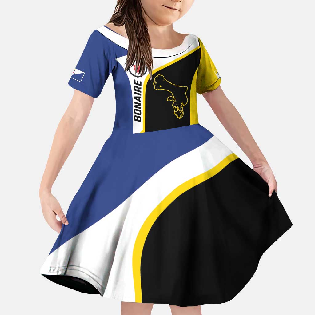 Caribbean Bonaire Personalized Family Matching Tank Maxi Dress and Hawaiian Shirt Simple Flag Style - Wonder Print Shop