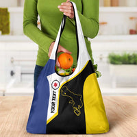 Caribbean Bonaire Personalized Grocery Bag Simple Flag Style - Wonder Print Shop