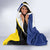 Caribbean Bonaire Personalized Hooded Blanket Simple Flag Style - Wonder Print Shop