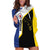 Caribbean Bonaire Personalized Hoodie Dress Simple Flag Style - Wonder Print Shop