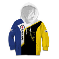 Caribbean Bonaire Personalized Kid Hoodie Simple Flag Style - Wonder Print Shop