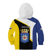 Caribbean Bonaire Personalized Kid Hoodie Simple Flag Style - Wonder Print Shop