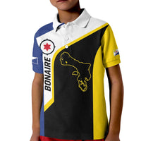Caribbean Bonaire Personalized Kid Polo Shirt Simple Flag Style - Wonder Print Shop