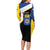 Caribbean Bonaire Personalized Long Sleeve Bodycon Dress Simple Flag Style - Wonder Print Shop