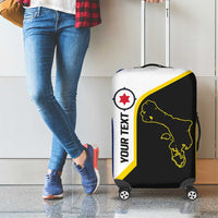 Caribbean Bonaire Personalized Luggage Cover Simple Flag Style - Wonder Print Shop