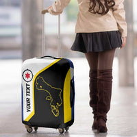 Caribbean Bonaire Personalized Luggage Cover Simple Flag Style - Wonder Print Shop