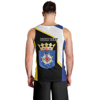Caribbean Bonaire Personalized Men Tank Top Simple Flag Style - Wonder Print Shop