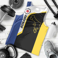Caribbean Bonaire Personalized Men Tank Top Simple Flag Style - Wonder Print Shop