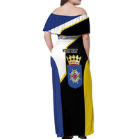 Caribbean Bonaire Personalized Off Shoulder Maxi Dress Simple Flag Style - Wonder Print Shop