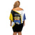 Caribbean Bonaire Personalized Off Shoulder Short Dress Simple Flag Style - Wonder Print Shop