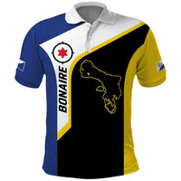 Caribbean Bonaire Personalized Polo Shirt Simple Flag Style - Wonder Print Shop