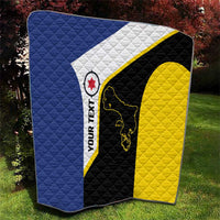 Caribbean Bonaire Personalized Quilt Simple Flag Style - Wonder Print Shop