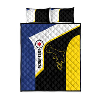 Caribbean Bonaire Personalized Quilt Bed Set Simple Flag Style - Wonder Print Shop