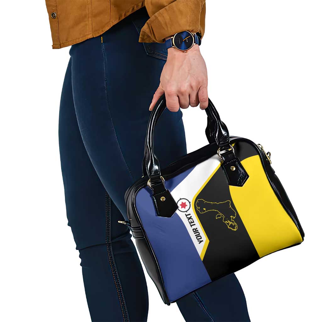 Caribbean Bonaire Personalized Shoulder Handbag Simple Flag Style - Wonder Print Shop