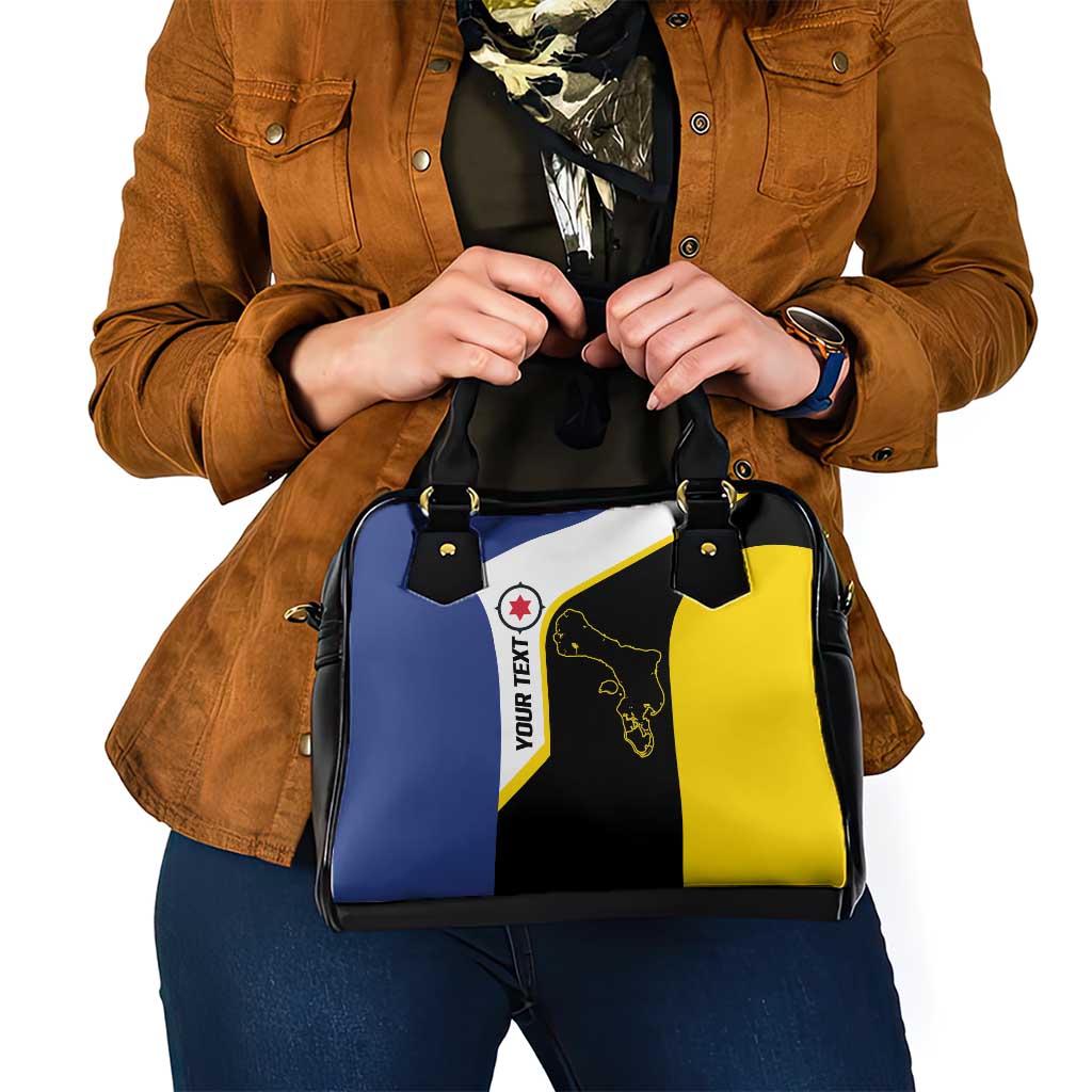 Caribbean Bonaire Personalized Shoulder Handbag Simple Flag Style - Wonder Print Shop
