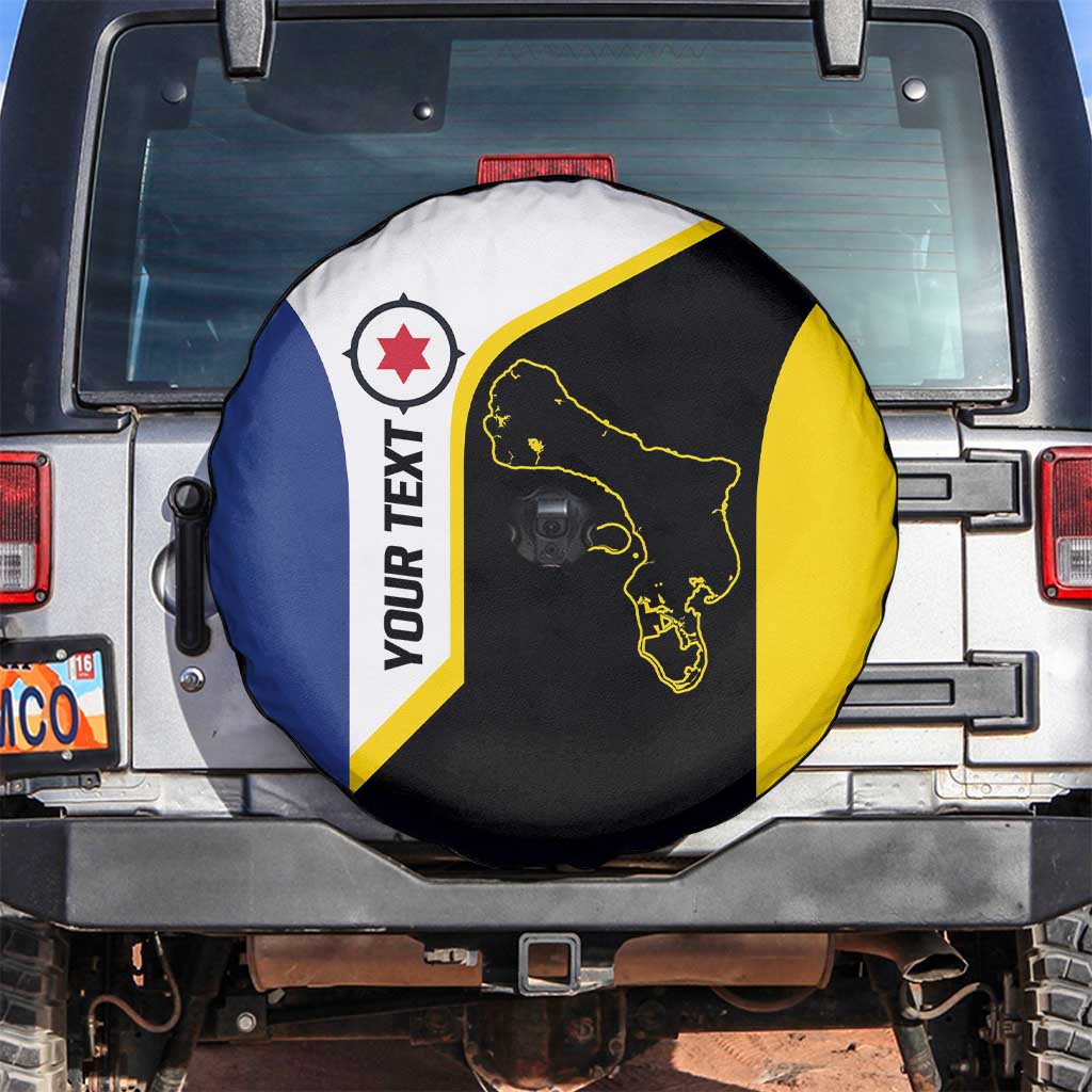 Caribbean Bonaire Personalized Spare Tire Cover Simple Flag Style - Wonder Print Shop