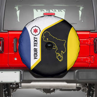 Caribbean Bonaire Personalized Spare Tire Cover Simple Flag Style - Wonder Print Shop