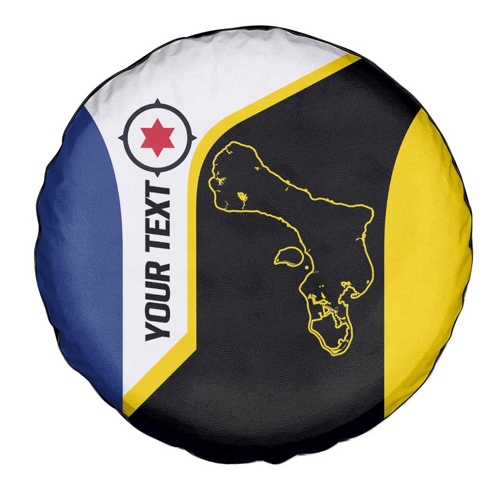 Caribbean Bonaire Personalized Spare Tire Cover Simple Flag Style - Wonder Print Shop