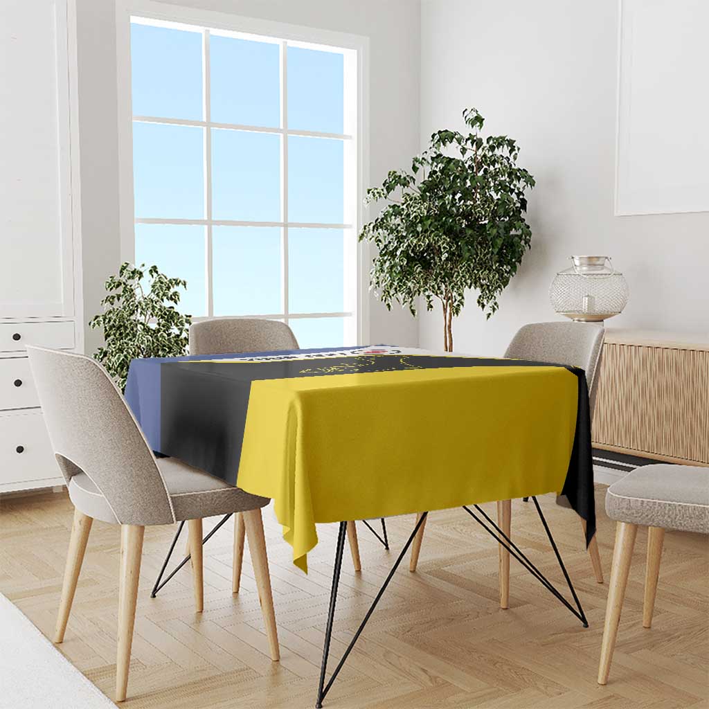 Caribbean Bonaire Personalized Tablecloth Simple Flag Style - Wonder Print Shop