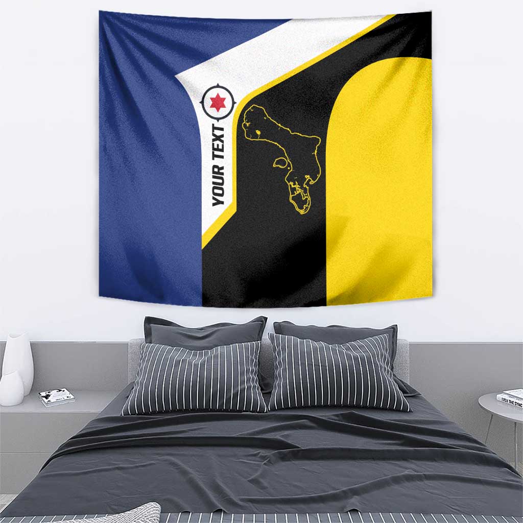 Caribbean Bonaire Personalized Tapestry Simple Flag Style - Wonder Print Shop