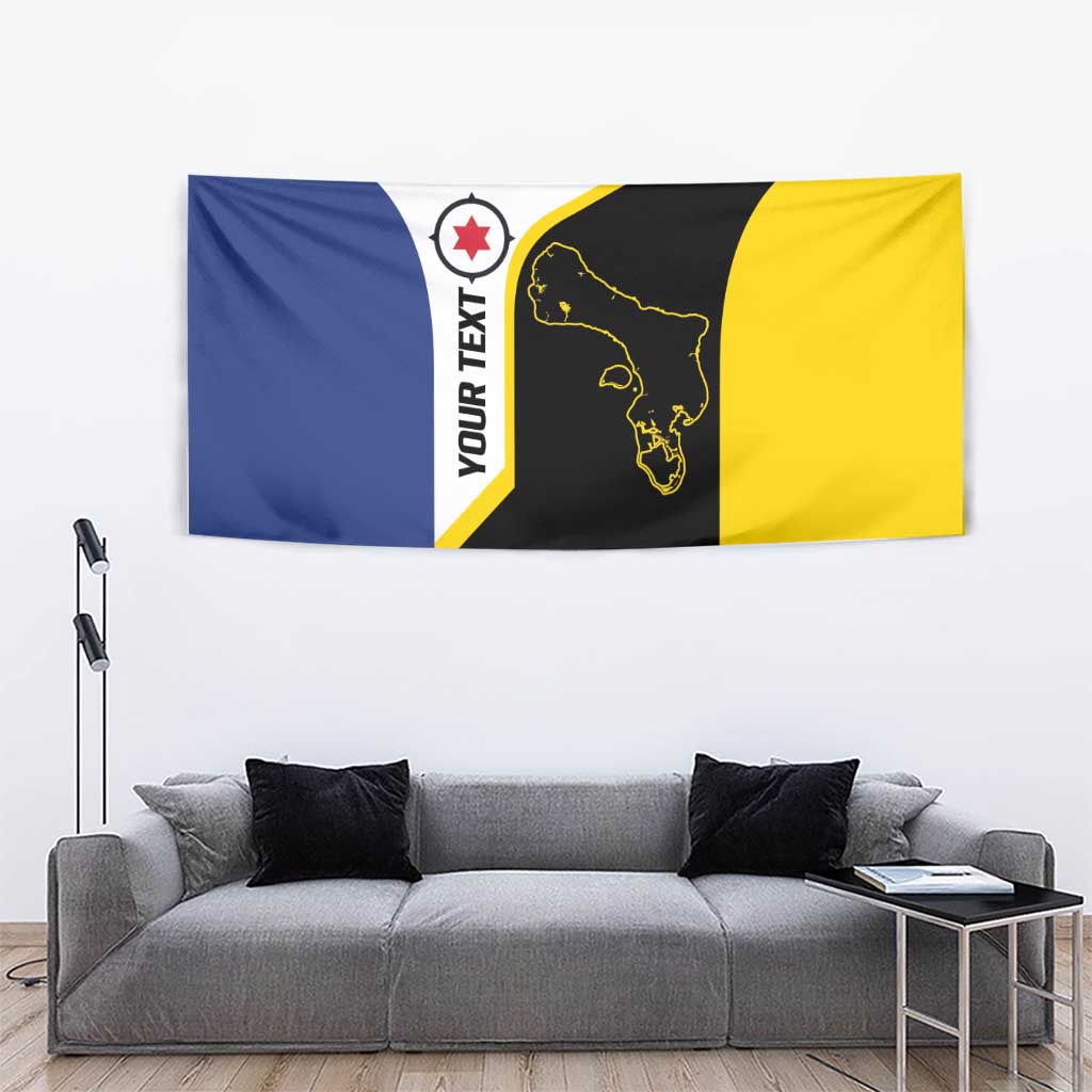Caribbean Bonaire Personalized Tapestry Simple Flag Style - Wonder Print Shop