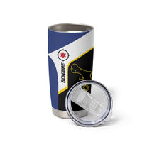 Caribbean Bonaire Personalized Tumbler Cup Simple Flag Style - Wonder Print Shop