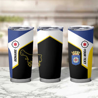 Caribbean Bonaire Personalized Tumbler Cup Simple Flag Style - Wonder Print Shop