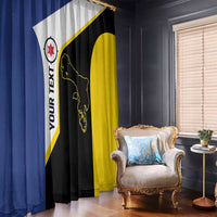 Caribbean Bonaire Personalized Window Curtain Simple Flag Style - Wonder Print Shop