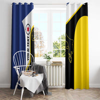 Caribbean Bonaire Personalized Window Curtain Simple Flag Style - Wonder Print Shop