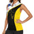 Caribbean Bonaire Personalized Women Sleeveless Polo Shirt Simple Flag Style - Wonder Print Shop