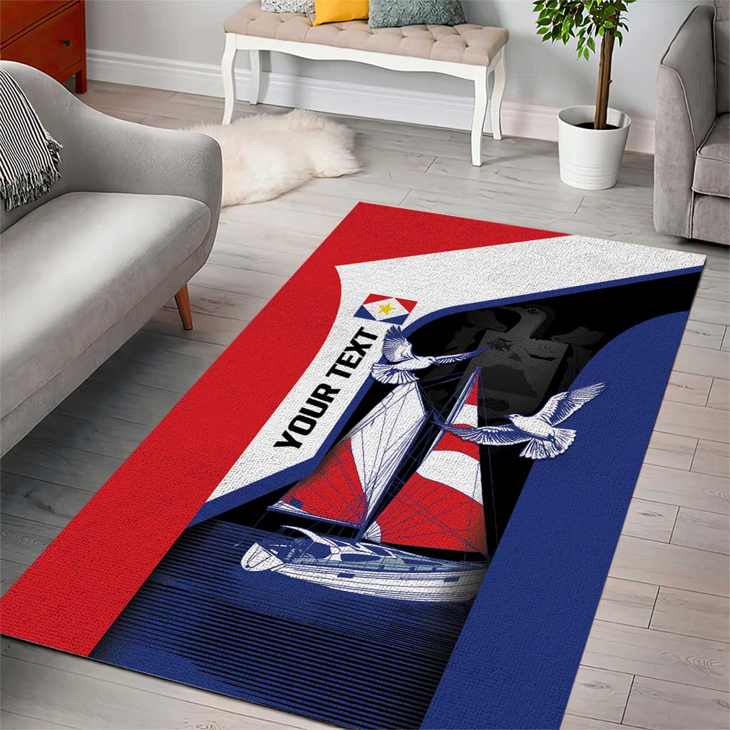 Caribbean Saba Personalized Area Rug Remis Velisque Sail the Seas - Wonder Print Shop