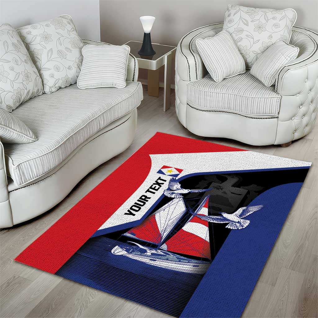 Caribbean Saba Personalized Area Rug Remis Velisque Sail the Seas - Wonder Print Shop