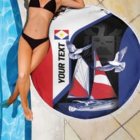 Caribbean Saba Personalized Beach Blanket Remis Velisque Sail the Seas - Wonder Print Shop