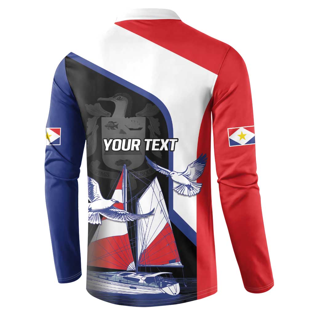 Caribbean Saba Personalized Button Sweatshirt Remis Velisque Sail the Seas - Wonder Print Shop