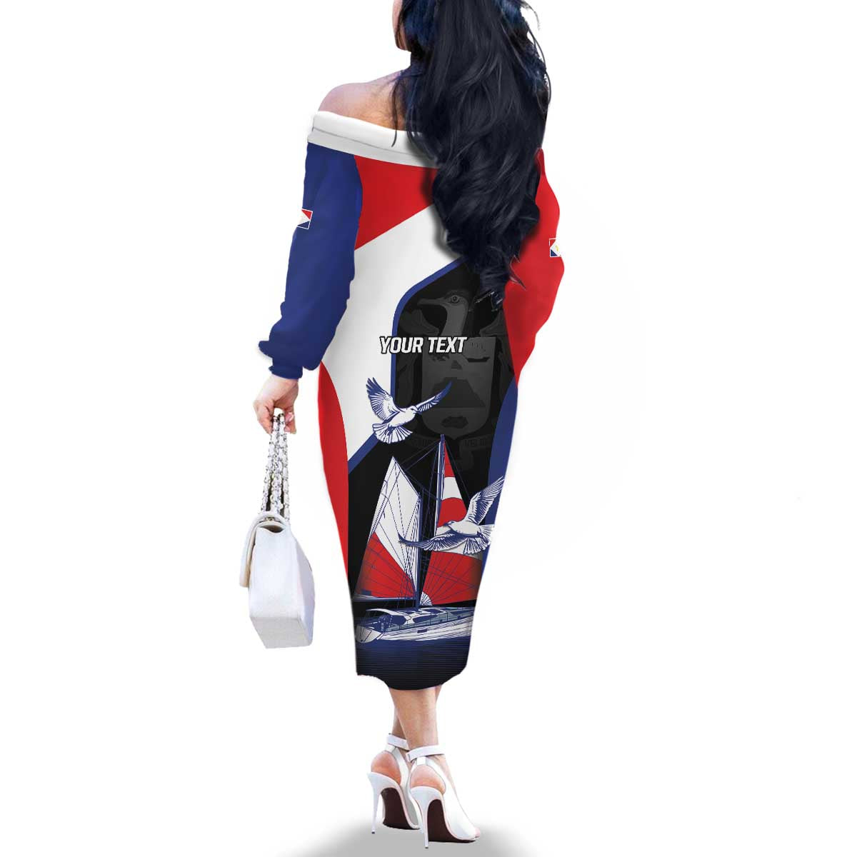 Caribbean Saba Personalized Family Matching Off The Shoulder Long Sleeve Dress and Hawaiian Shirt Remis Velisque Sail the Seas - Wonder Print Shop