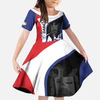 Caribbean Saba Personalized Family Matching Off Shoulder Maxi Dress and Hawaiian Shirt Remis Velisque Sail the Seas - Wonder Print Shop