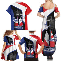 Caribbean Saba Personalized Family Matching Summer Maxi Dress and Hawaiian Shirt Remis Velisque Sail the Seas - Wonder Print Shop