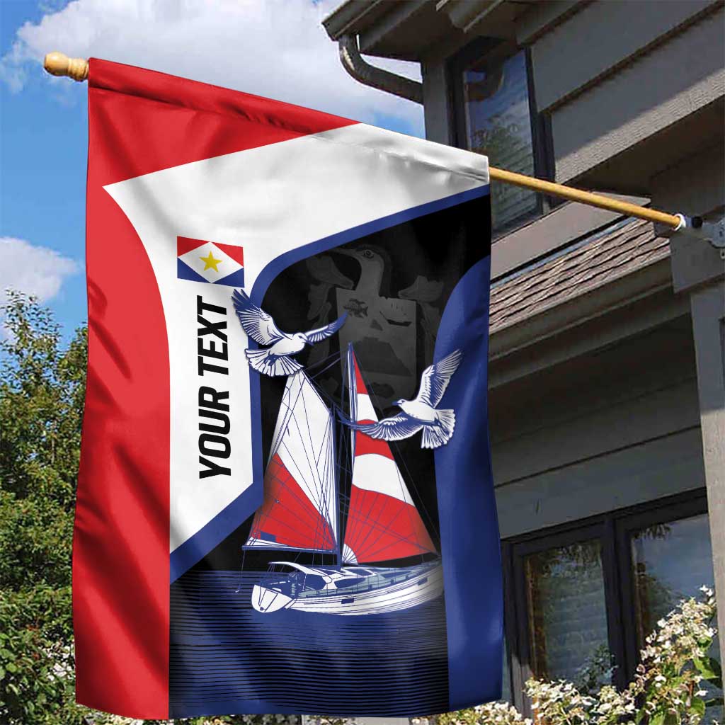 Caribbean Saba Personalized Garden Flag Remis Velisque Sail the Seas - Wonder Print Shop