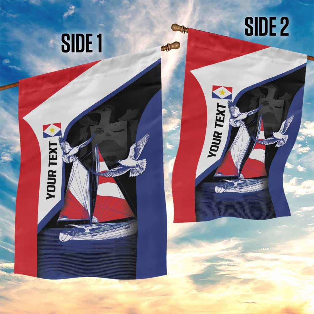 Caribbean Saba Personalized Garden Flag Remis Velisque Sail the Seas - Wonder Print Shop